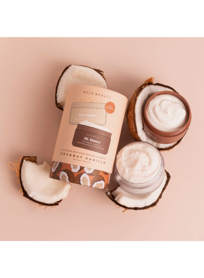 NCLA BEAUTY مجموعة العناية بالجسم من NCLA Beauty بنكهة جوز الهند والفانيليا (مجموعة اكتشاف 100 مل لكل منها) - Image 2